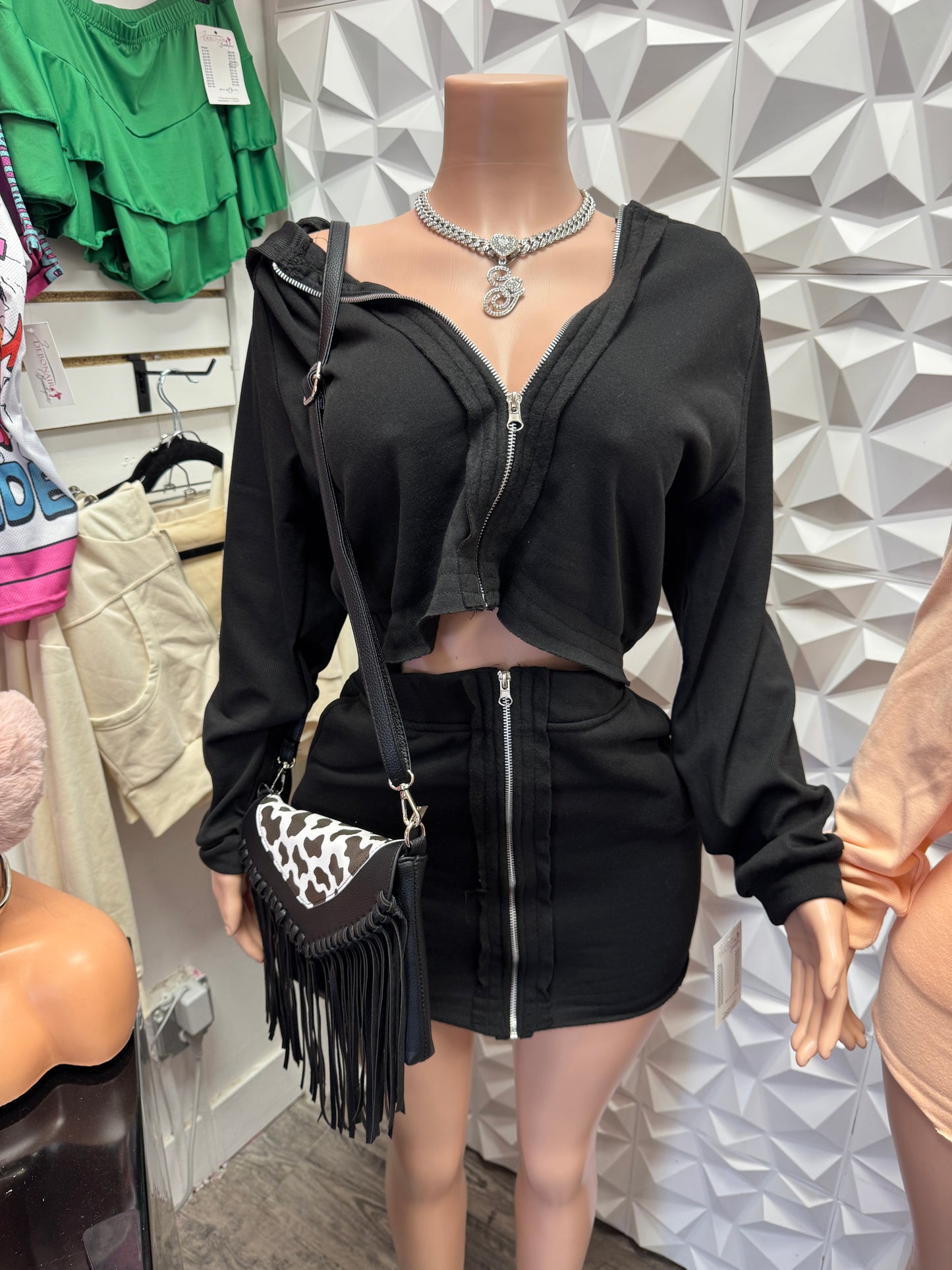 Chill Hoodie Skirt Set