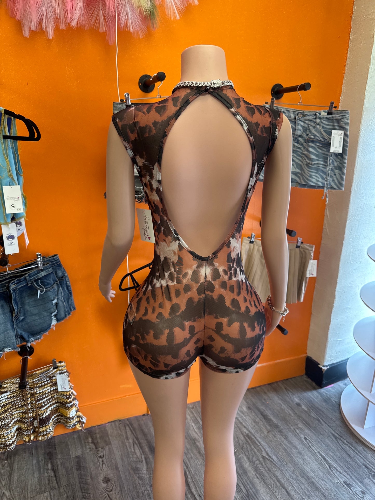 Mesh Flower Romper