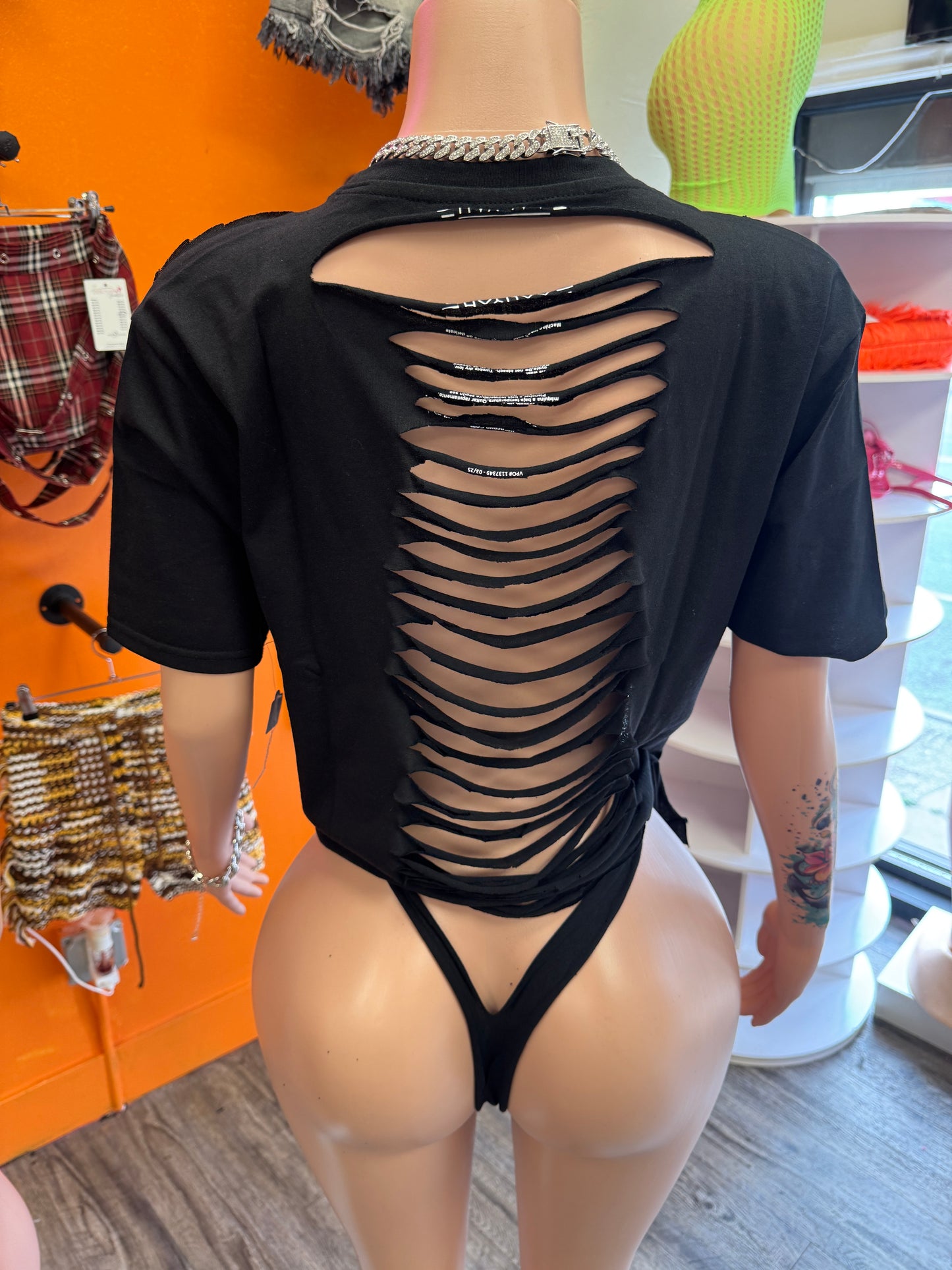 Custom Aaliyah Graphic & Thong