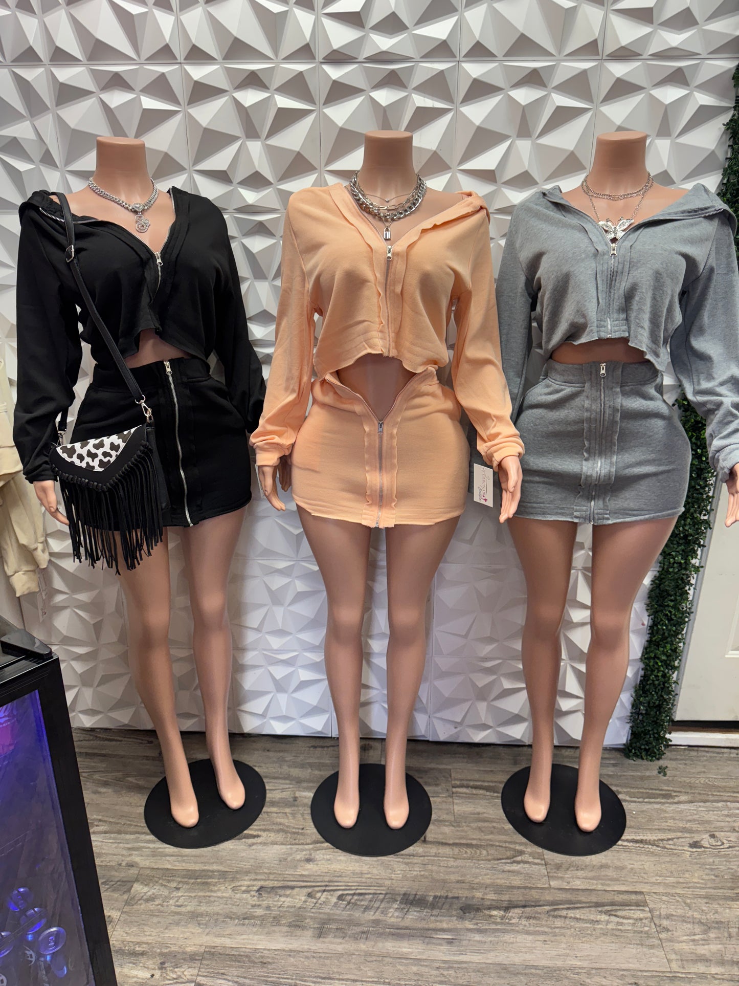 Chill Hoodie Skirt Set