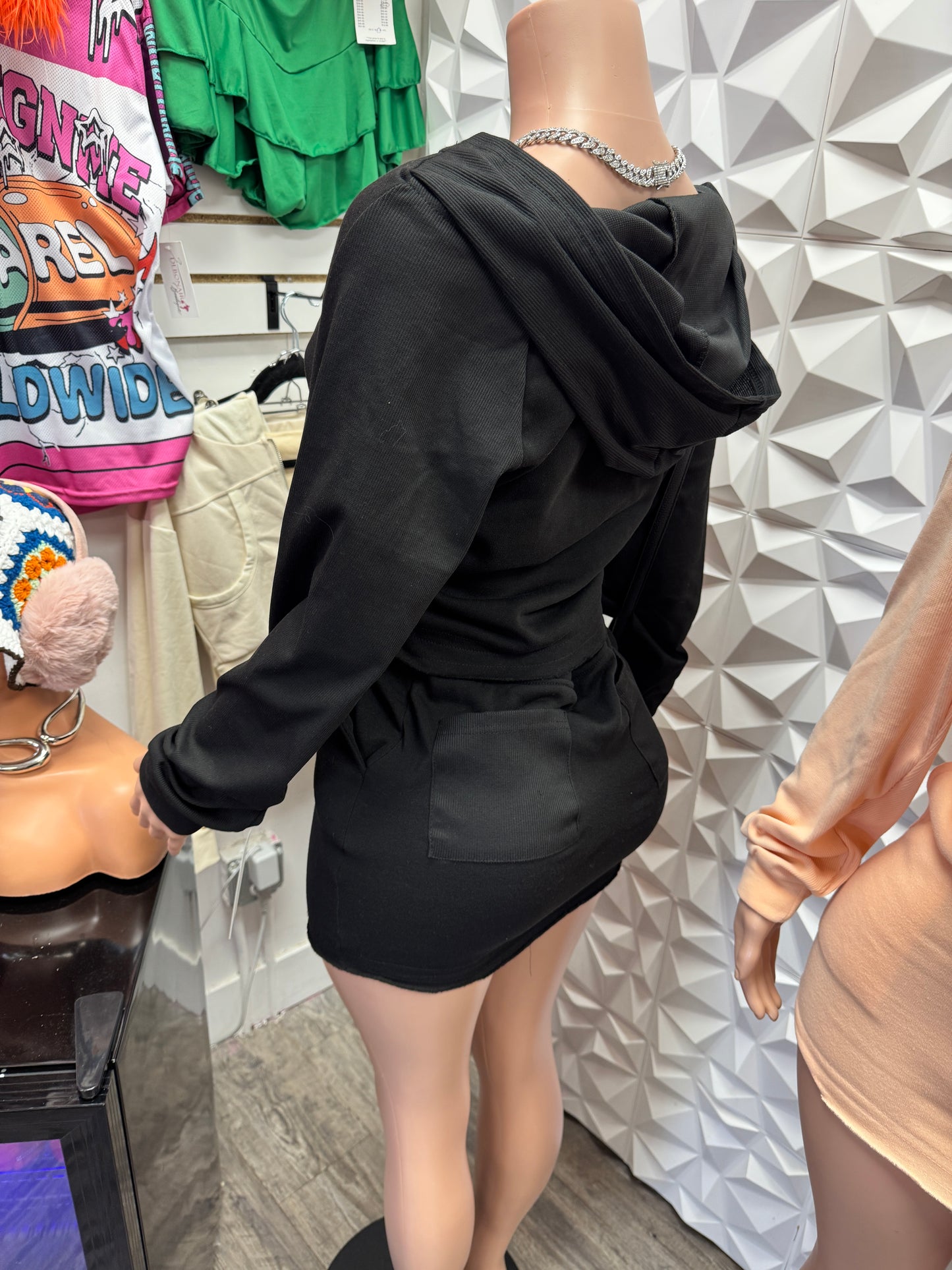 Chill Hoodie Skirt Set
