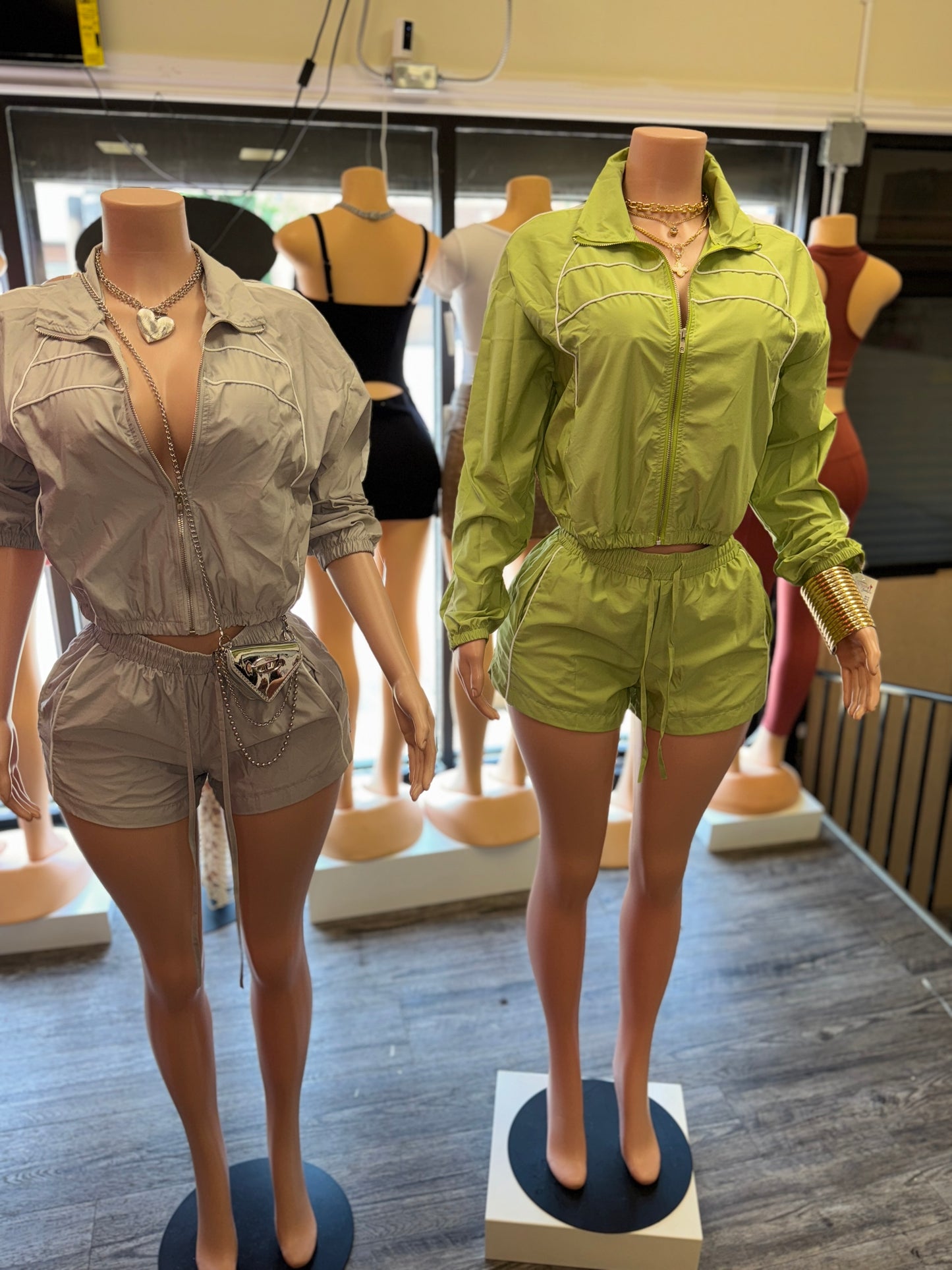Windbreaker Shorts Set