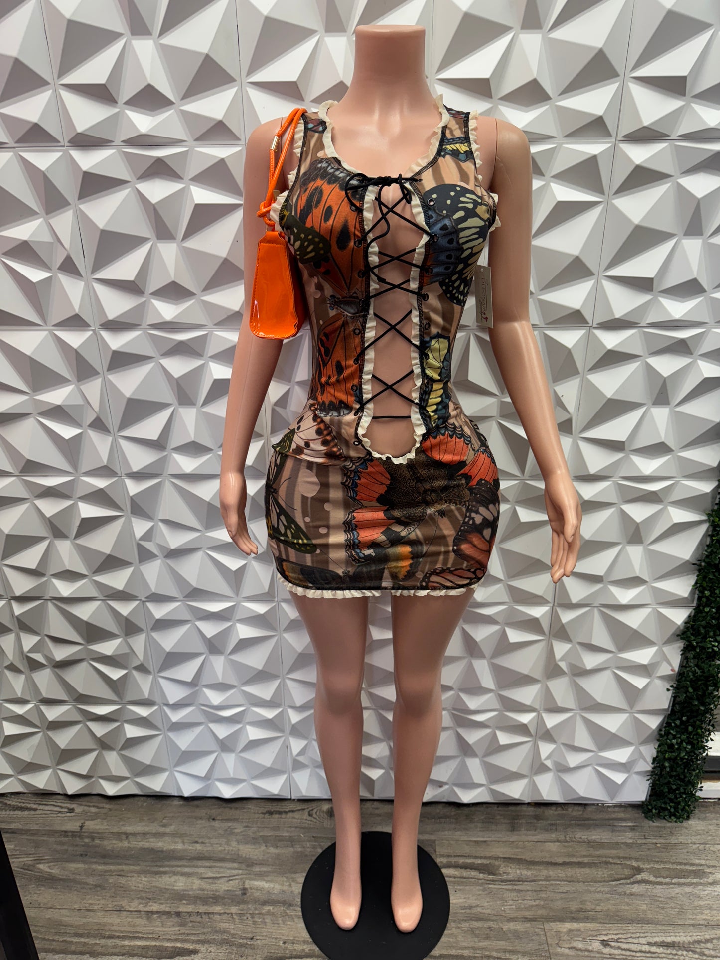 Tie Up Butterfly Dress