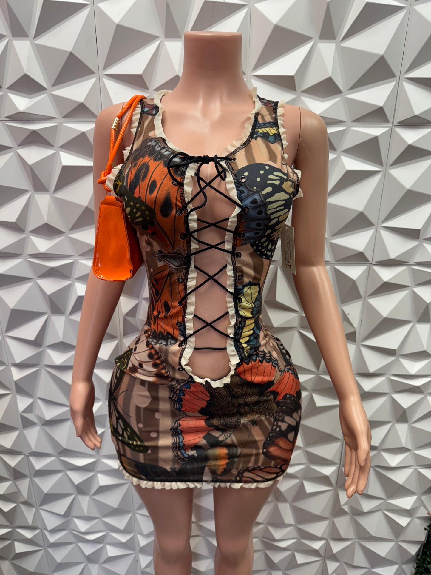 Tie Up Butterfly Dress