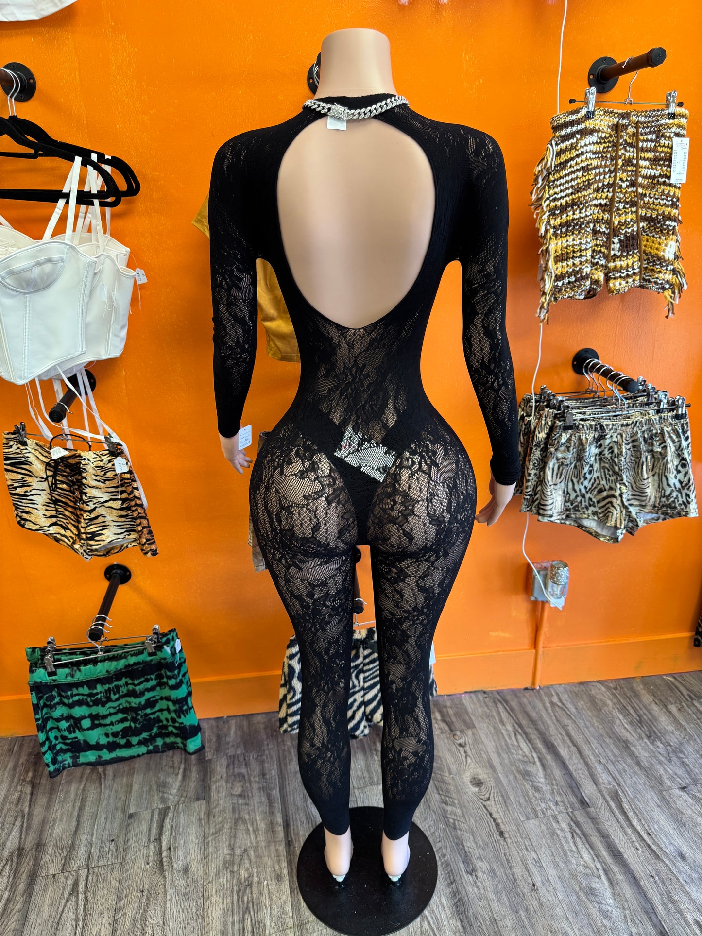 Flower Mesh Lace Jumpsuit