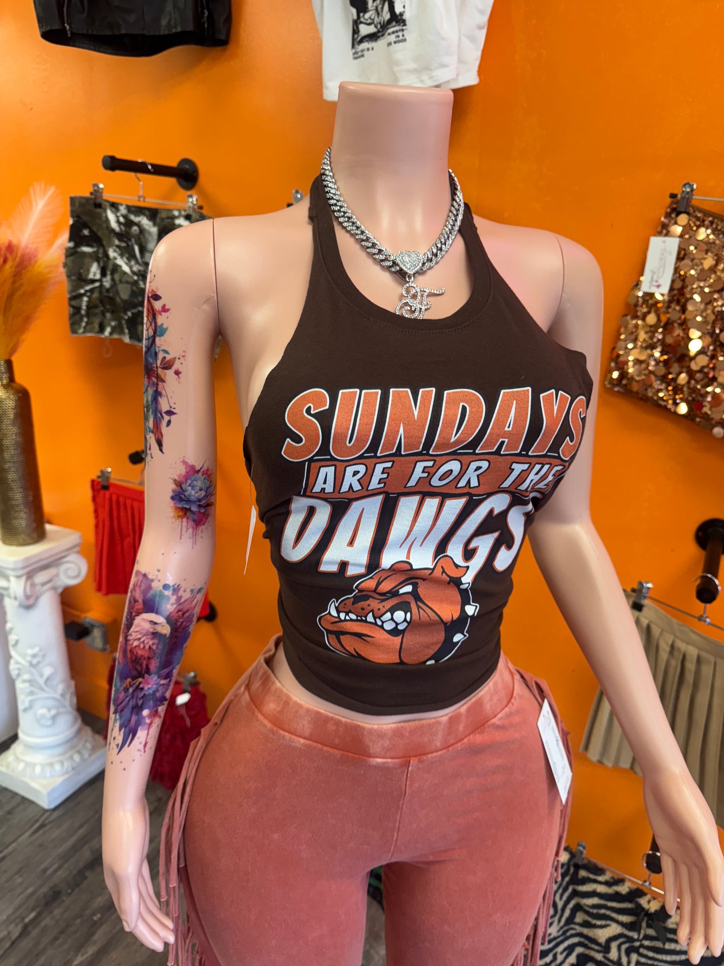 Browns Dawgs Halter Top