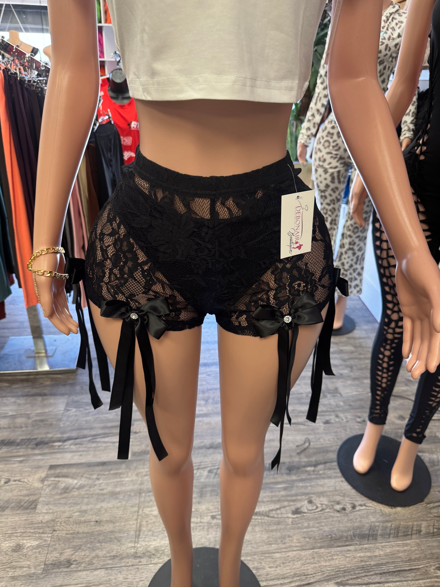 Lace Bow Shorts