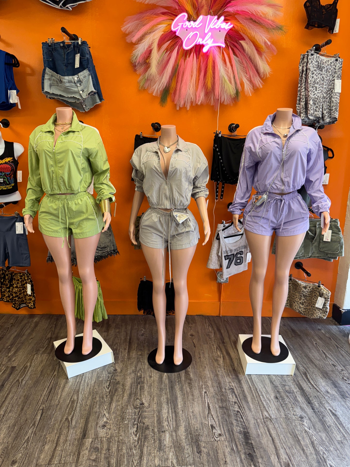 Windbreaker Shorts Set