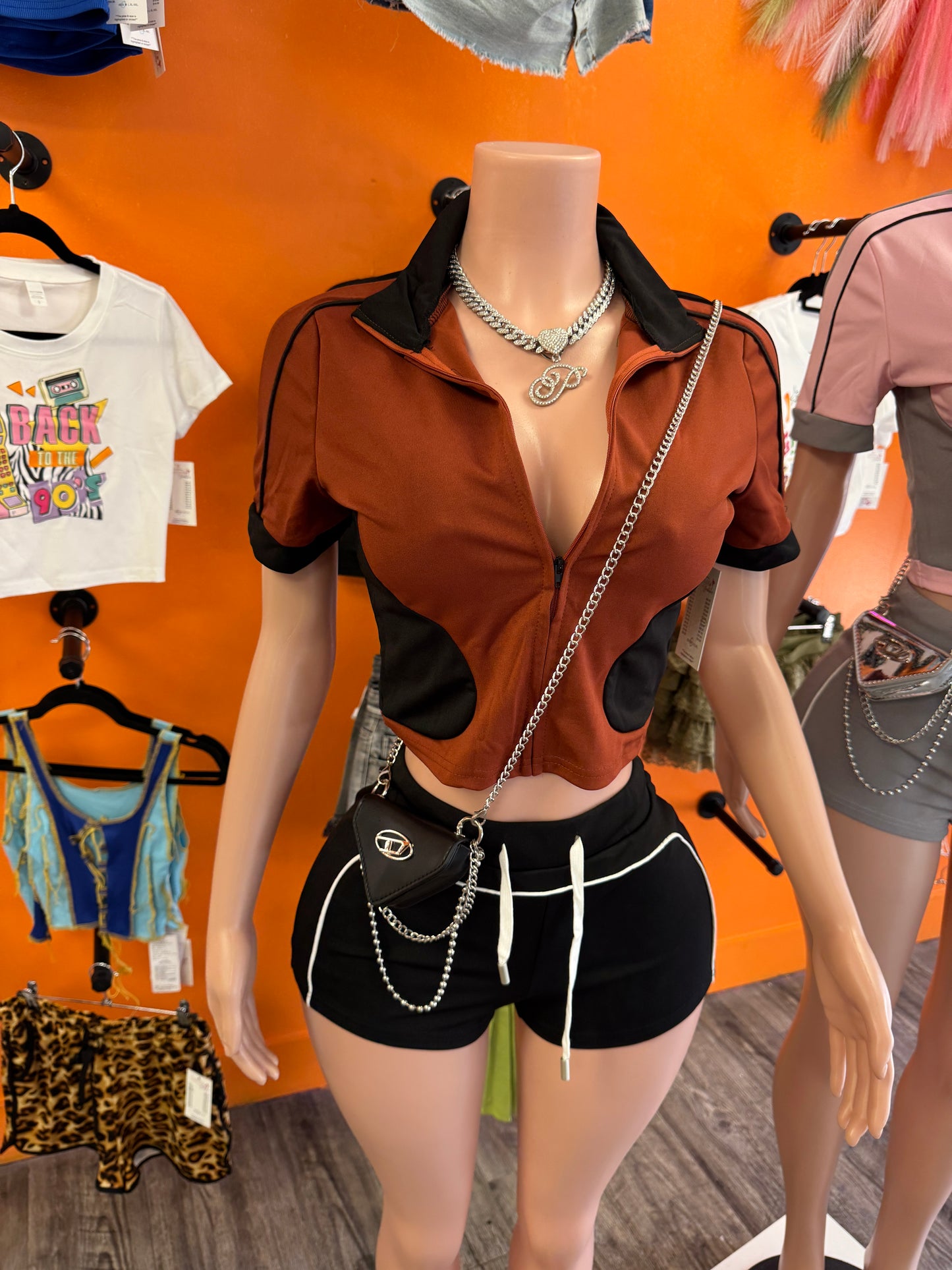 Zip Shorts Sets