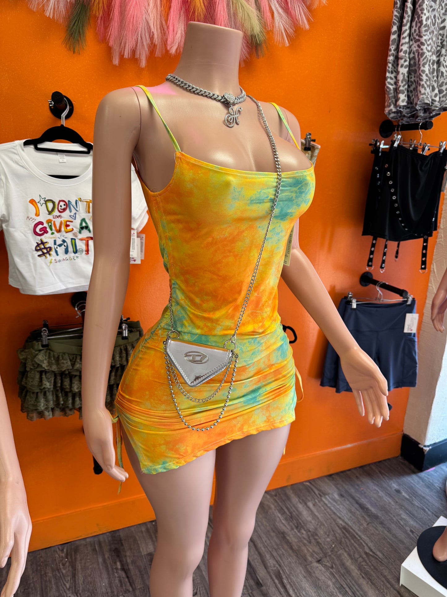 Double Tie Mini Dress