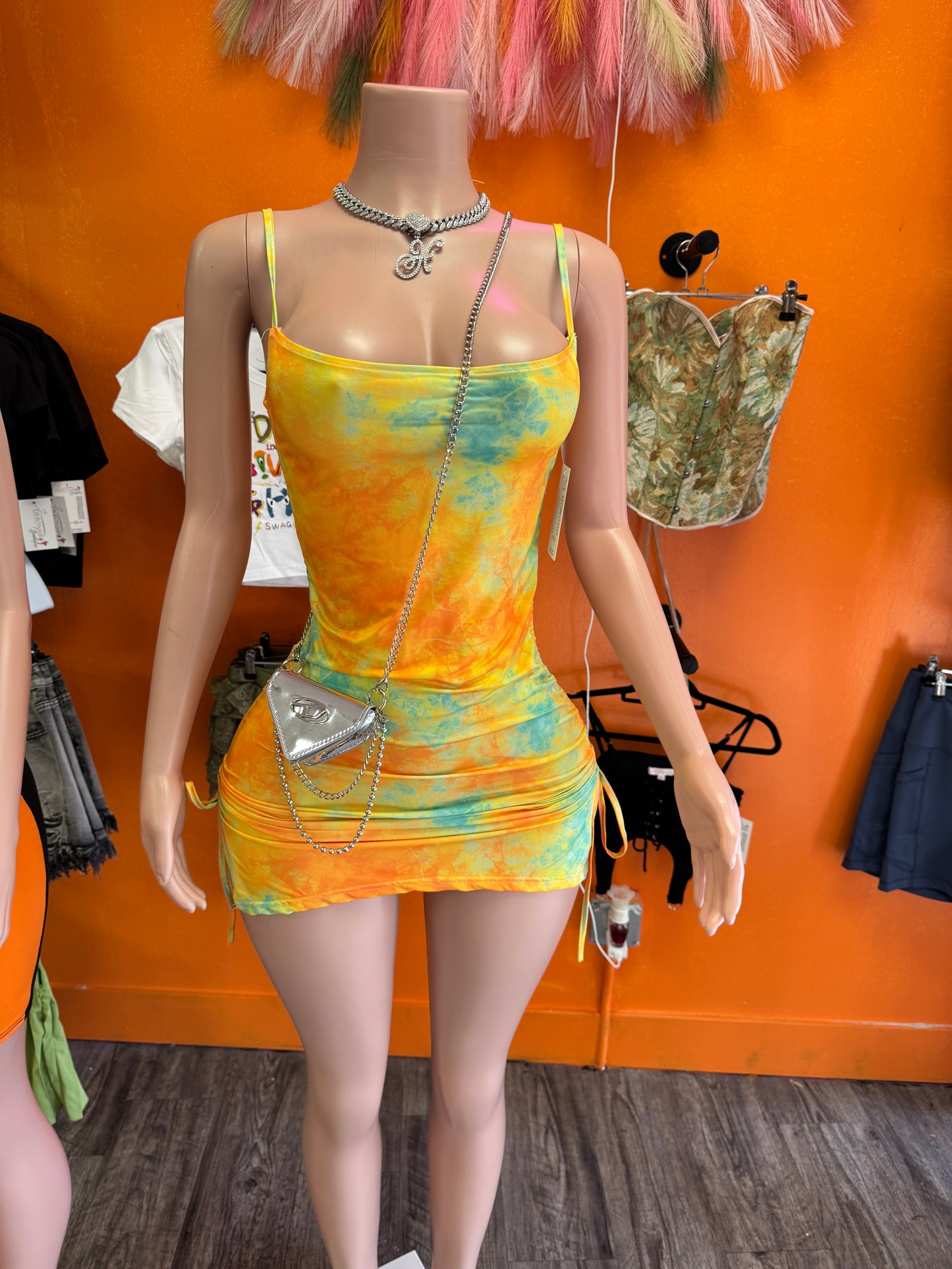 Double Tie Mini Dress