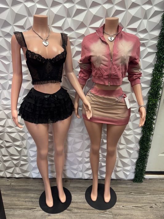 Black Lace Corset Top