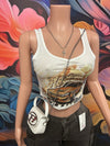 Crop Graphic Tank Top