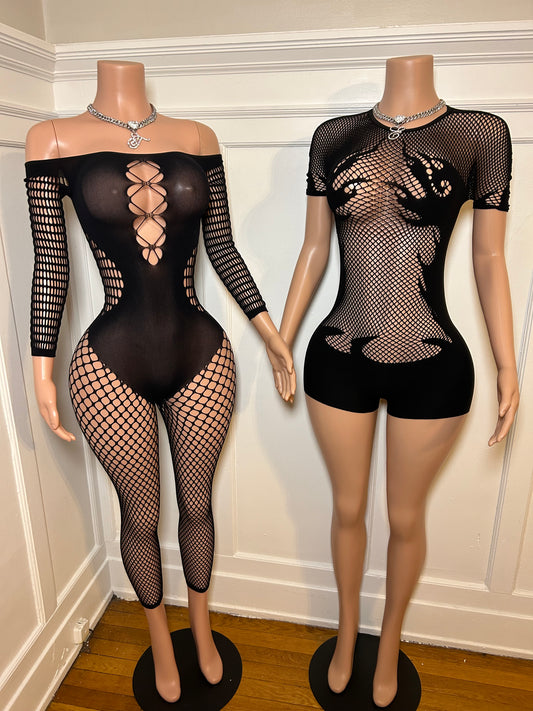 Hot Girl Mesh Design Romper