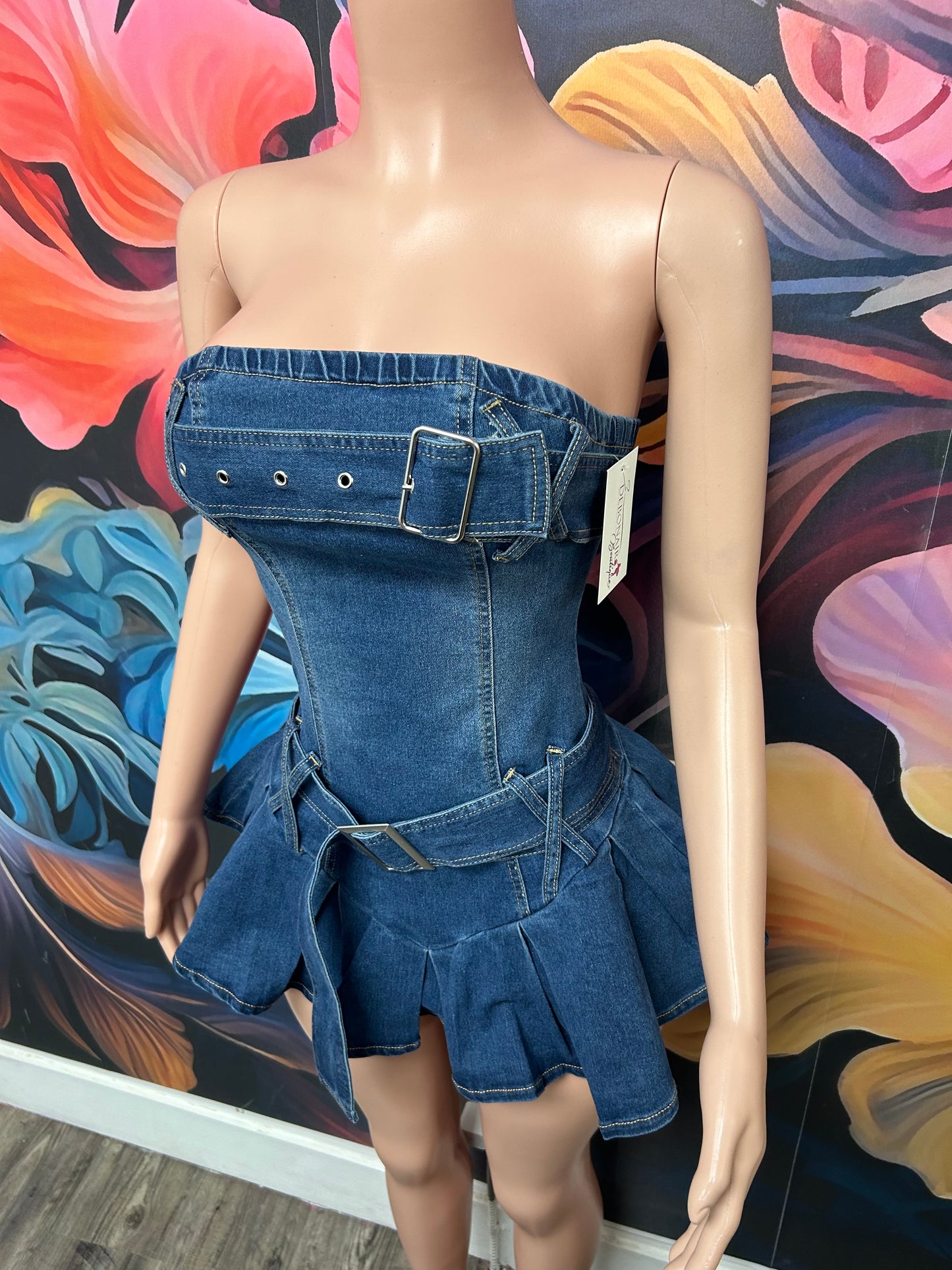 Sleeveless Denim Dress