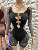 Unique Design Mesh Romper