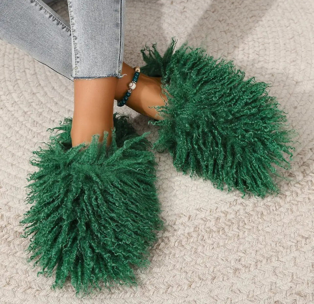 Fur Bag & Slides Set