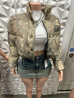 Detailed Nude Camo Jacket