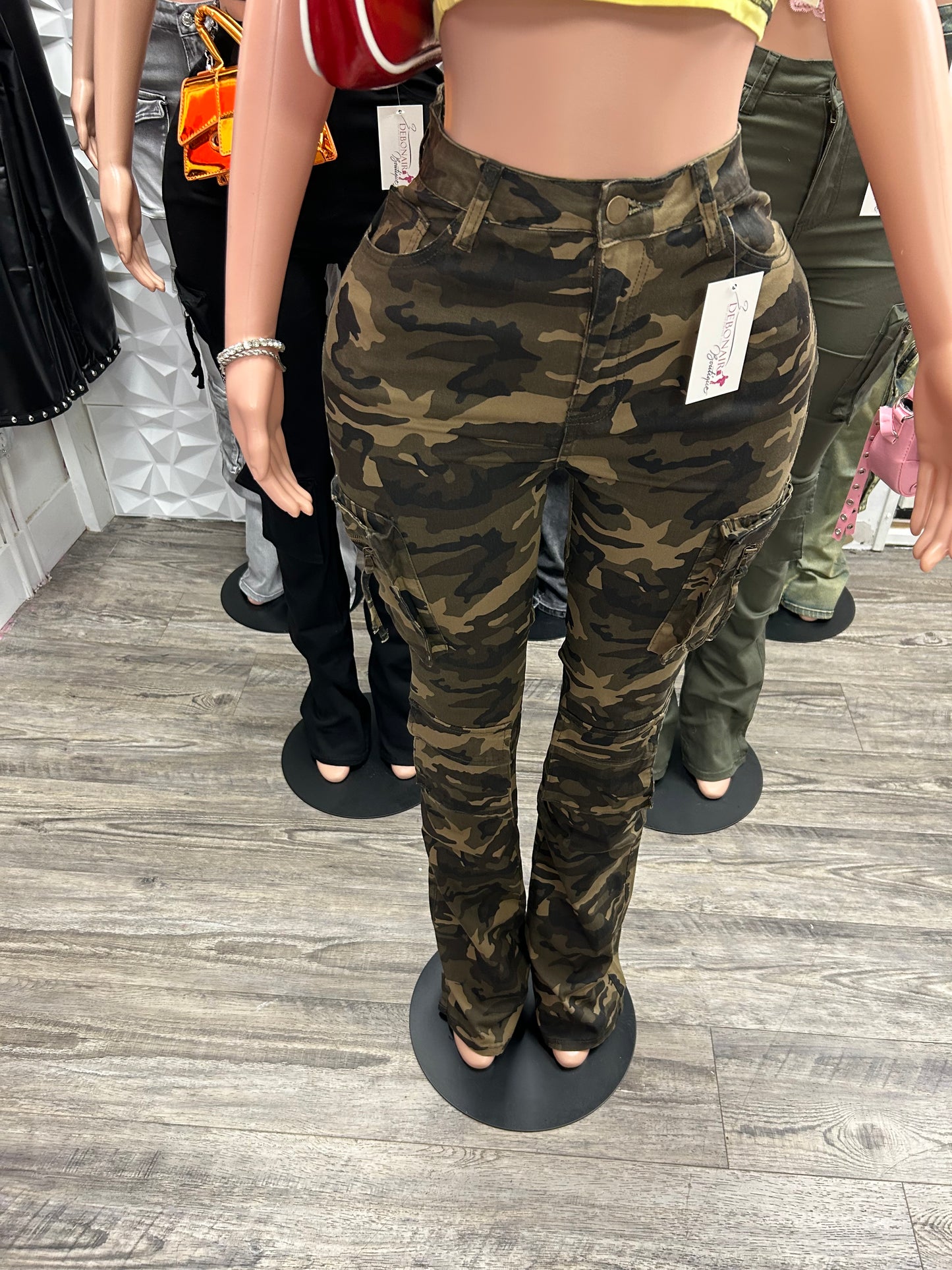 Camo Tall Girl Friendly Cargo Pants