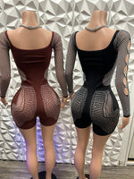 Unique Design Mesh Romper