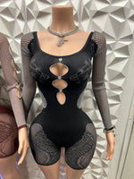 Unique Design Mesh Romper