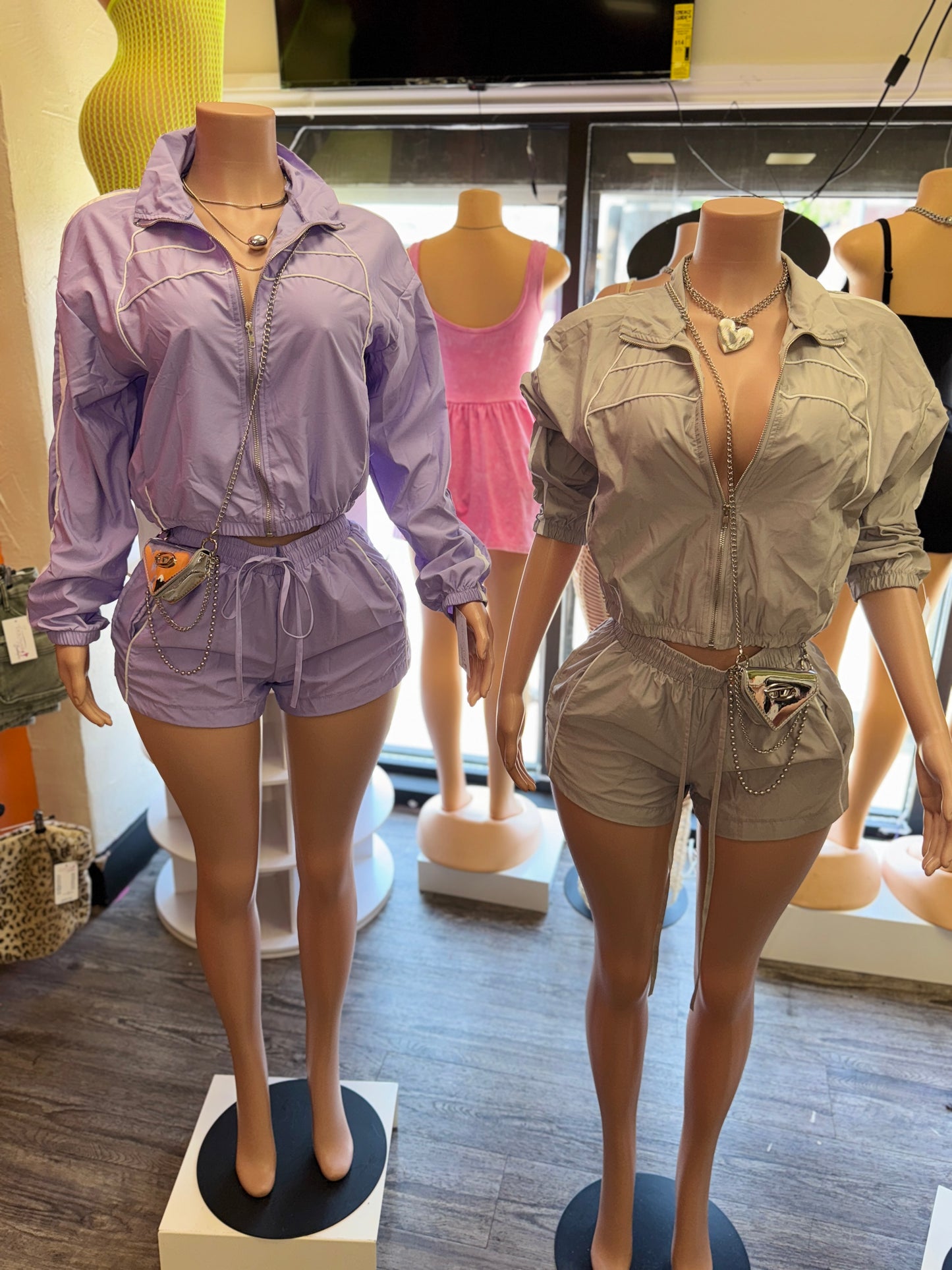 Windbreaker Shorts Set