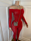 Hot Girl Cut Mesh Jumpsuit 2