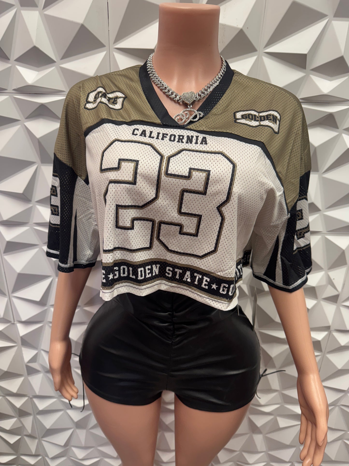 Crop Golden State Jersey Graphic