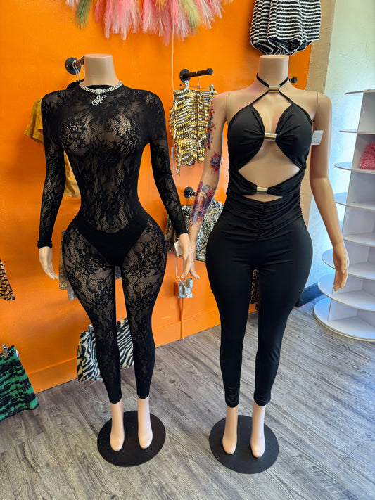 Unique Halter Buckle Jumpsuit
