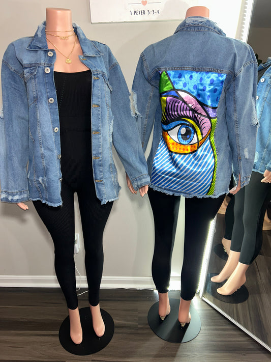 Unique Eye Denim Jacket