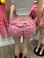 Pink Ruffle Shorts