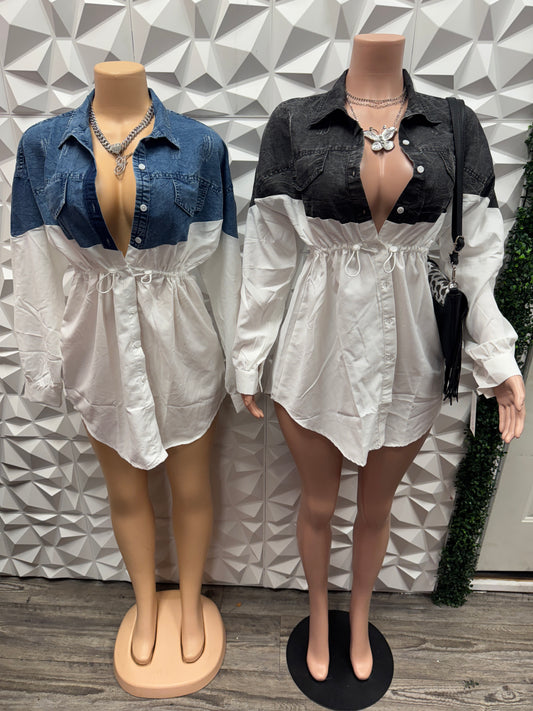 Denim Shirt Dress
