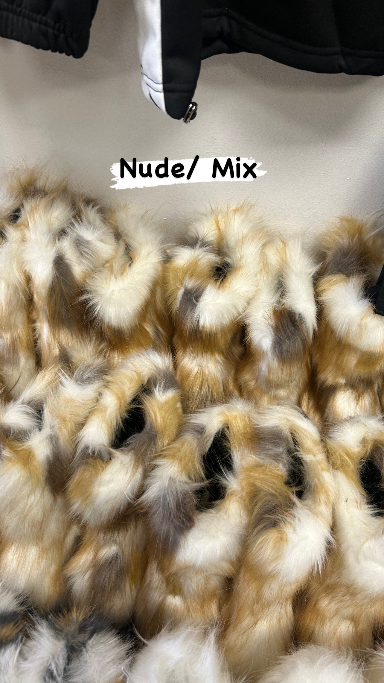 Unique Short Mix Color Fur Boots