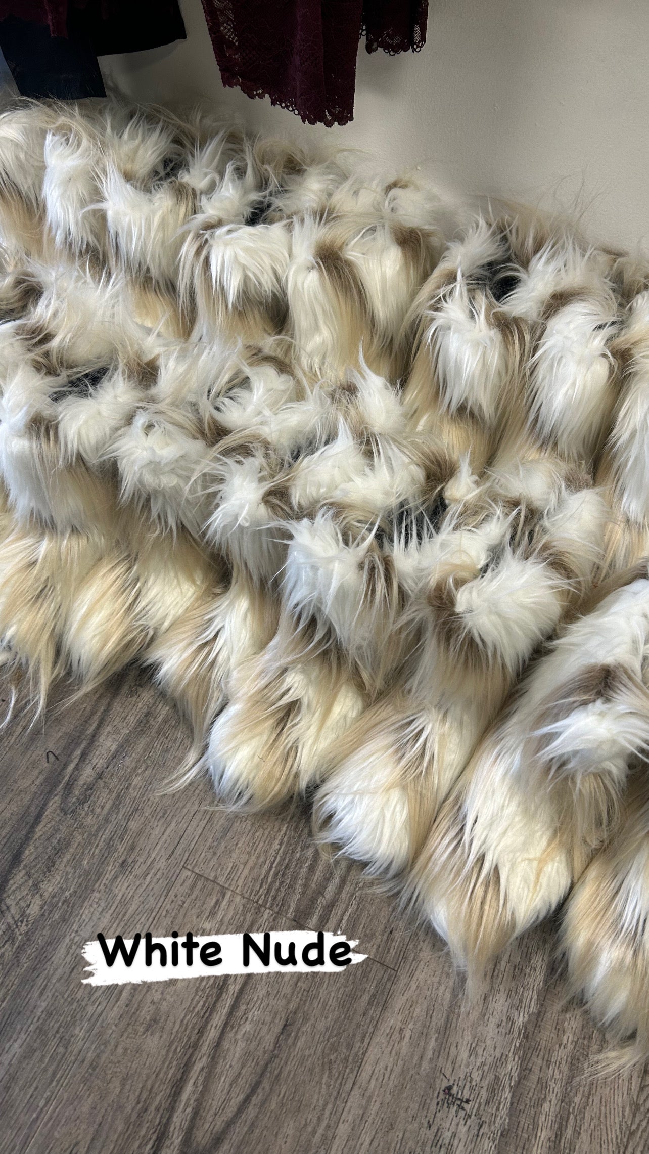 Unique Short Mix Color Fur Boots